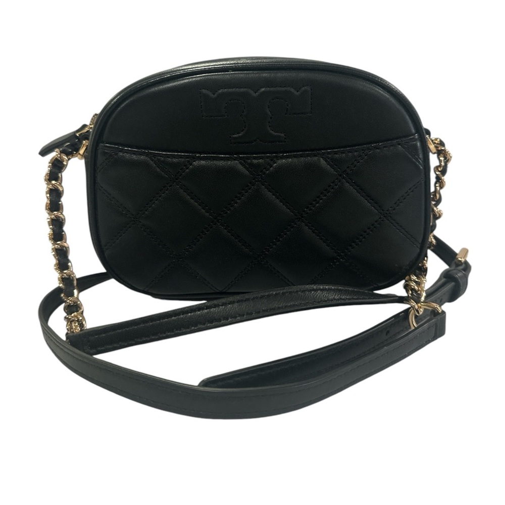 New Tory Burch Small Leather Alexa Camera Crossbody Bag